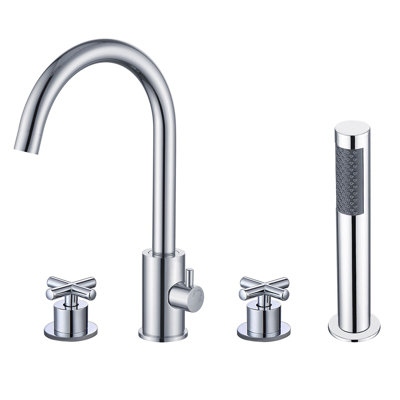 Baignoire de trempage autoportante en acrylique avec robinet 59 po. X 32 po.