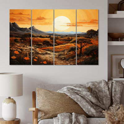 Canyon Mirage IV - Landscapes Metal Wall Art Prints Set