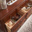Buffet en noyer massif et bois manufacturé-2060263506