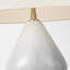Thomas O'Brien Noppon 30" Table Lamp in Veiled White with Linen Shade