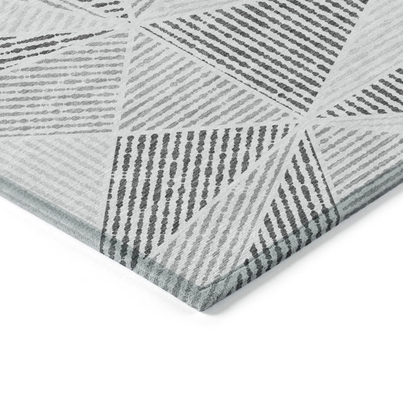 Itzayana Geometric Indoor / Outdoor Rug, Rectangle 10' x 14'