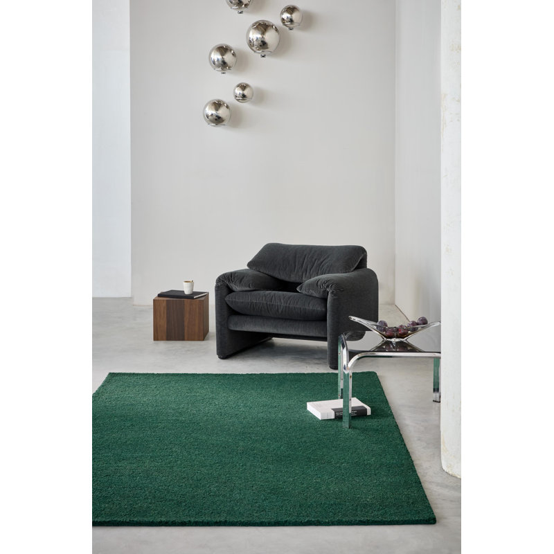 Hand Tufted Wool Area Rug in Forest, Rectangle 4'7" x 6'7"