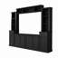 Meuble télé avec tablettes réglables pour téléviseur de 75 po ou moins, noir-129468701