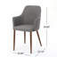 Chaise de salle à manger à soutien profilé avec tissu de haute qualité et structure en fer durable, parfaite pour les intérieurs modernes et élégants.-120974421-120974420