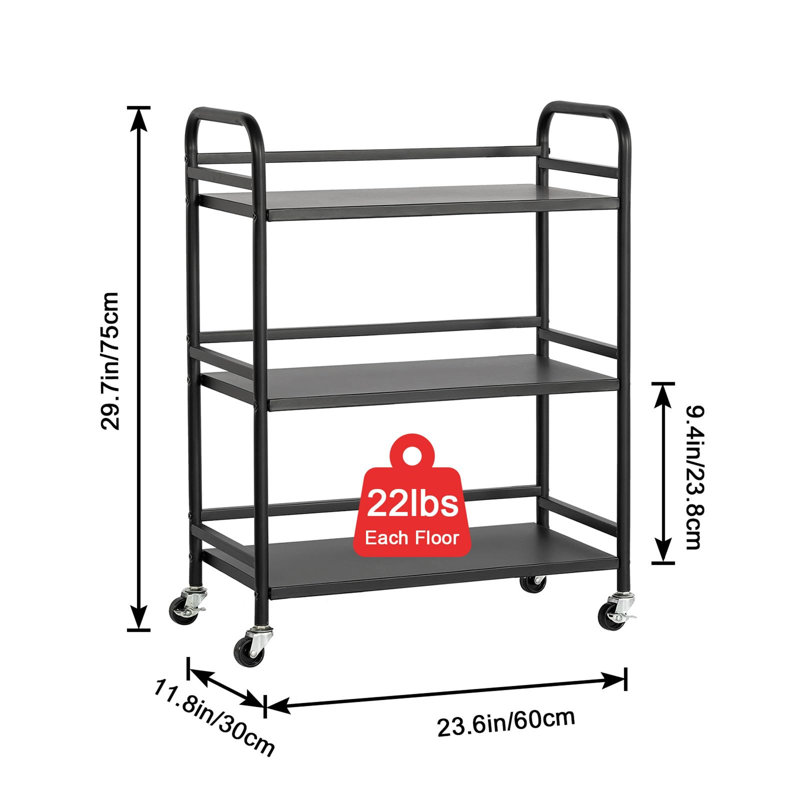 Beyzanur Metal Bar Cart