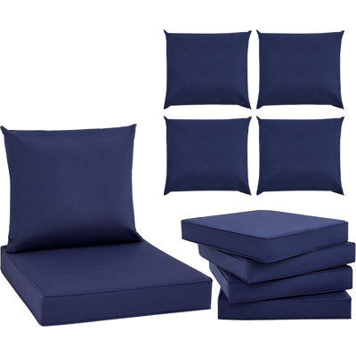 Ensemble de 4 coussins de chaise d'extérieur résistants à l'eau