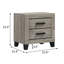 Table de chevet, finition gris clair