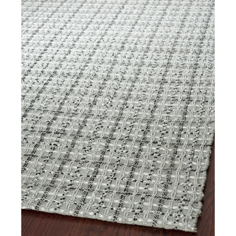Adelmar Hand Woven Performance Geometric Rug, Rectangle 6' x 9'