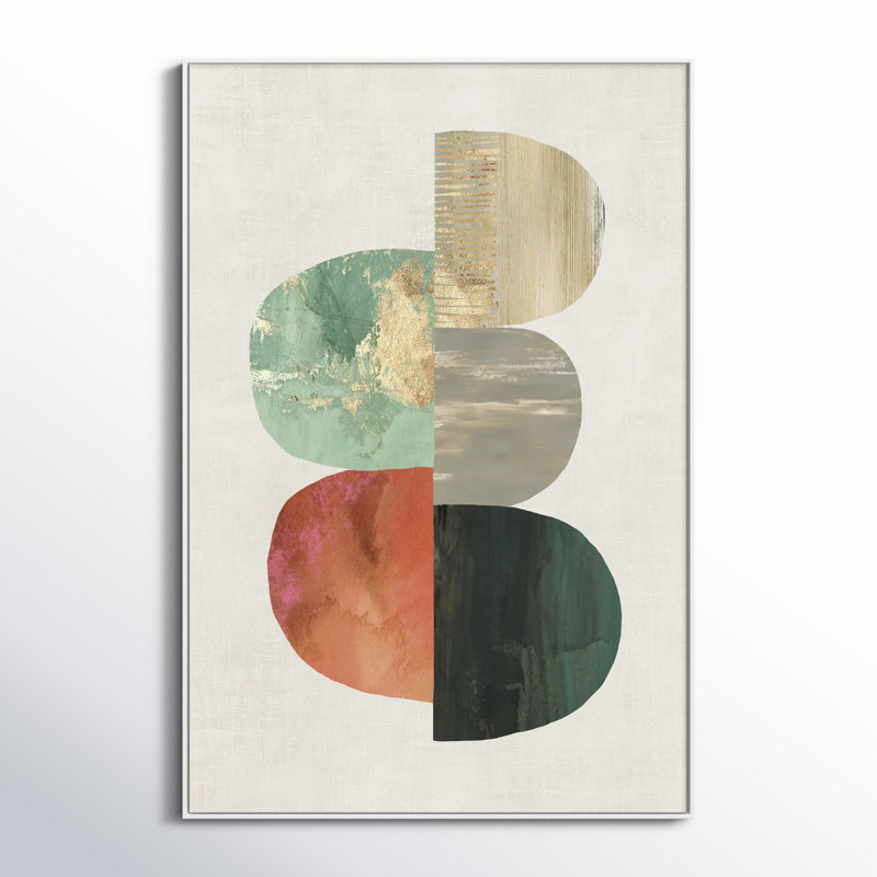 Evolving Energy I - Painting Print, Picture Framed Canvas, 19.5" H x 13.5" W, Silver