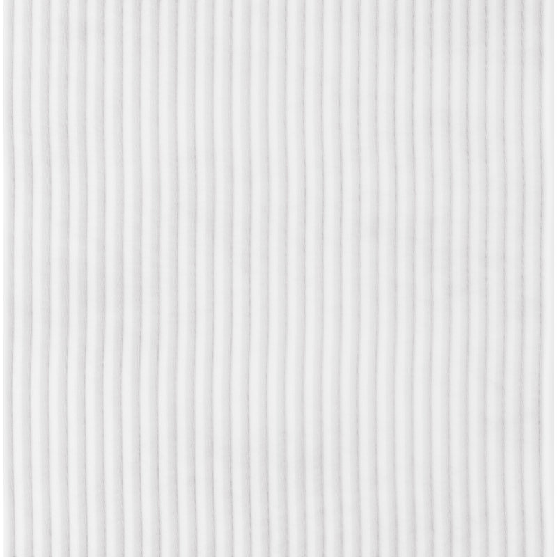 Lit tapissier standard à profil bas Anaika Corduroy, Blanc, Très grand