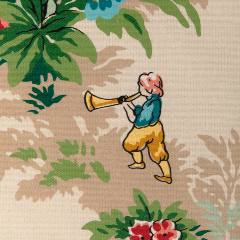 La Menagerie Beauport Promenade 100% Cotton Fabric, Garden