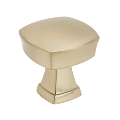 Stature 1-1/4 inch (32mm) Length Golden Champagne Cabinet Knob