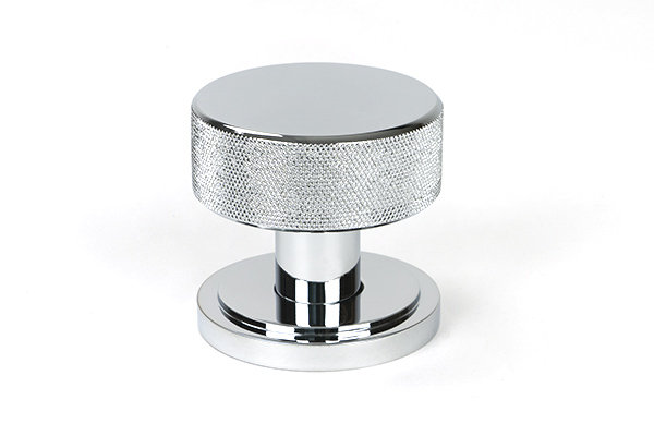 Brompton Interior Mortise Knobset, Polished Chrome