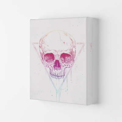 Skull in Triangle 1 Piece Wall Art