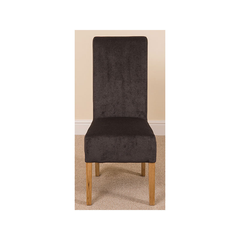 48cm H Fabric Upholstered Side Chair, Black