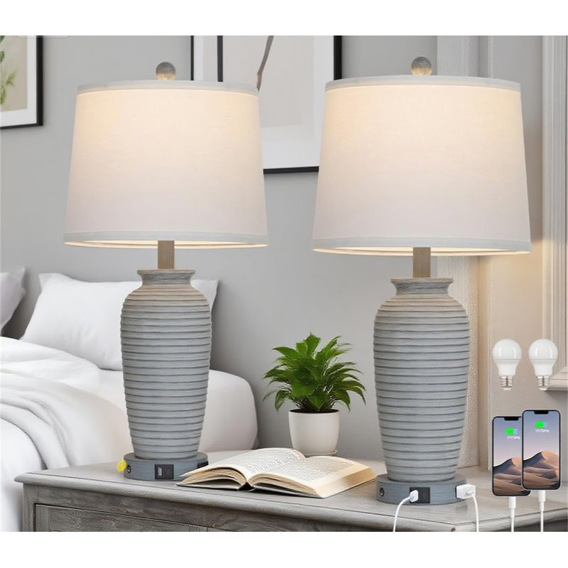 Ensemble de 2 lampes de table Farmhouse