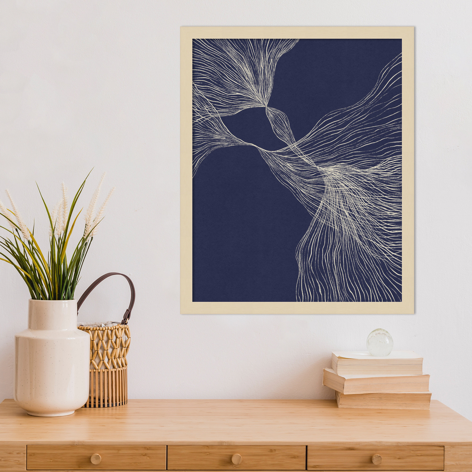 Interaction 1 by Alisa Galitsyna, Brown, 21" H x 17" W x 1" D