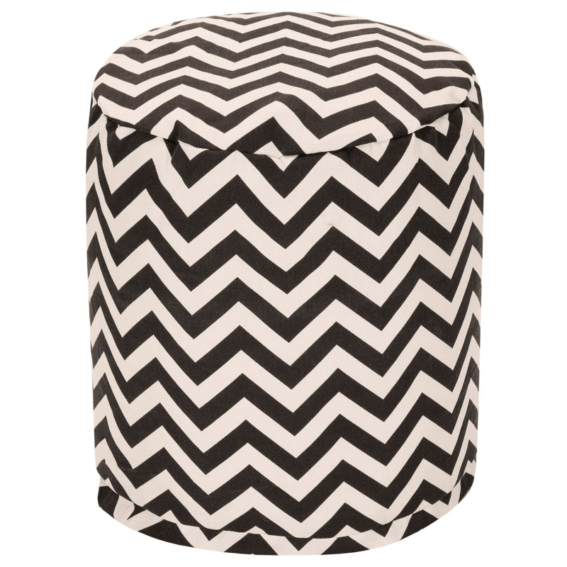 Blisston Outdoor Ottoman, Black