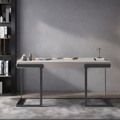 Italian Minimalist Sintered Stone Desk
