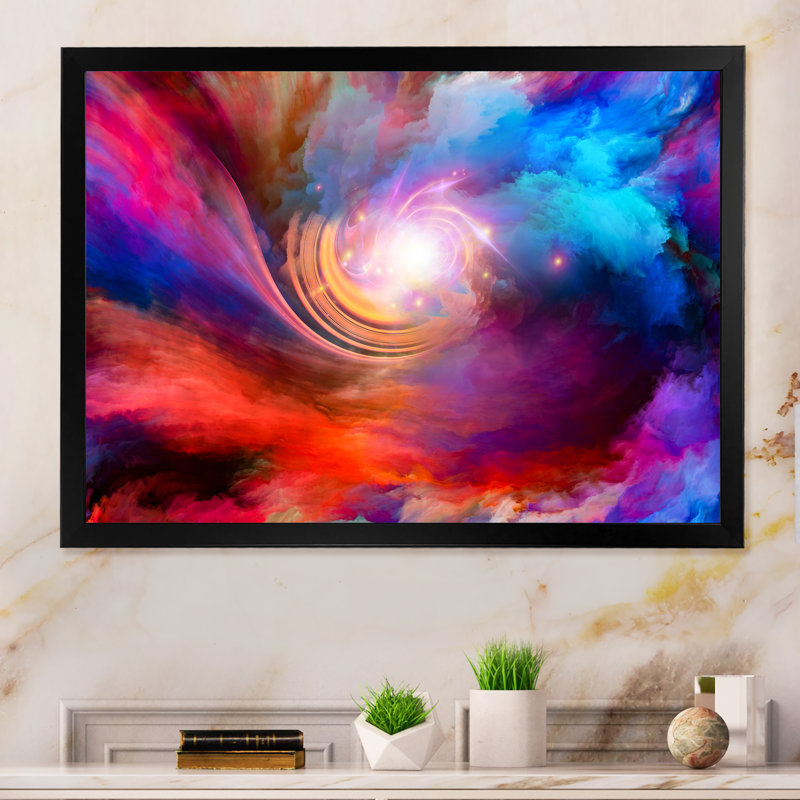 Vortex Twist - reproduction de cadre photo sur toile, H 8 po x l 12 po x P 1 po, Cadre noir