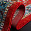Tapis rouge / bleu Vintage Hamadan 266-1141415783