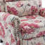   Ameiah Upholstered Farmhouse Manual Push Back Recliner with Solid Wood Legs-640785043