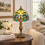 Lampe de table 15 po Baroque Tiffany en verre coloré (ampoule incluse)