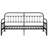 vidaXL Daybed Frame Black 39.37 x 78.74 in Powder-Coated Steel-392539319-392539318