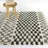 Mendieta Green Checkered Shag Area Rug-346441486