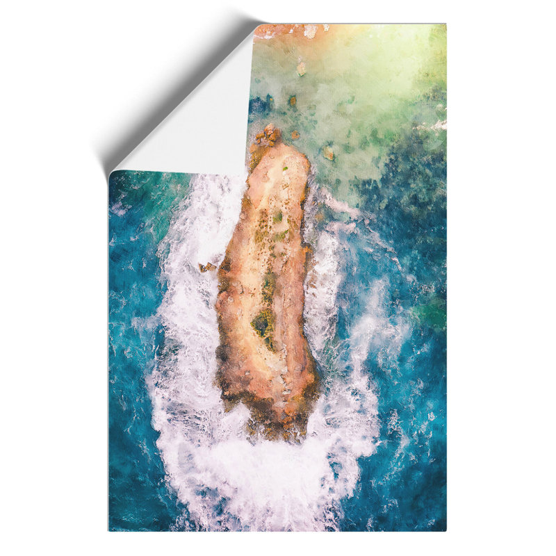 Bay of Islands Painting - Frameless Print, 30cm H x 21cm W x 0.1cm D