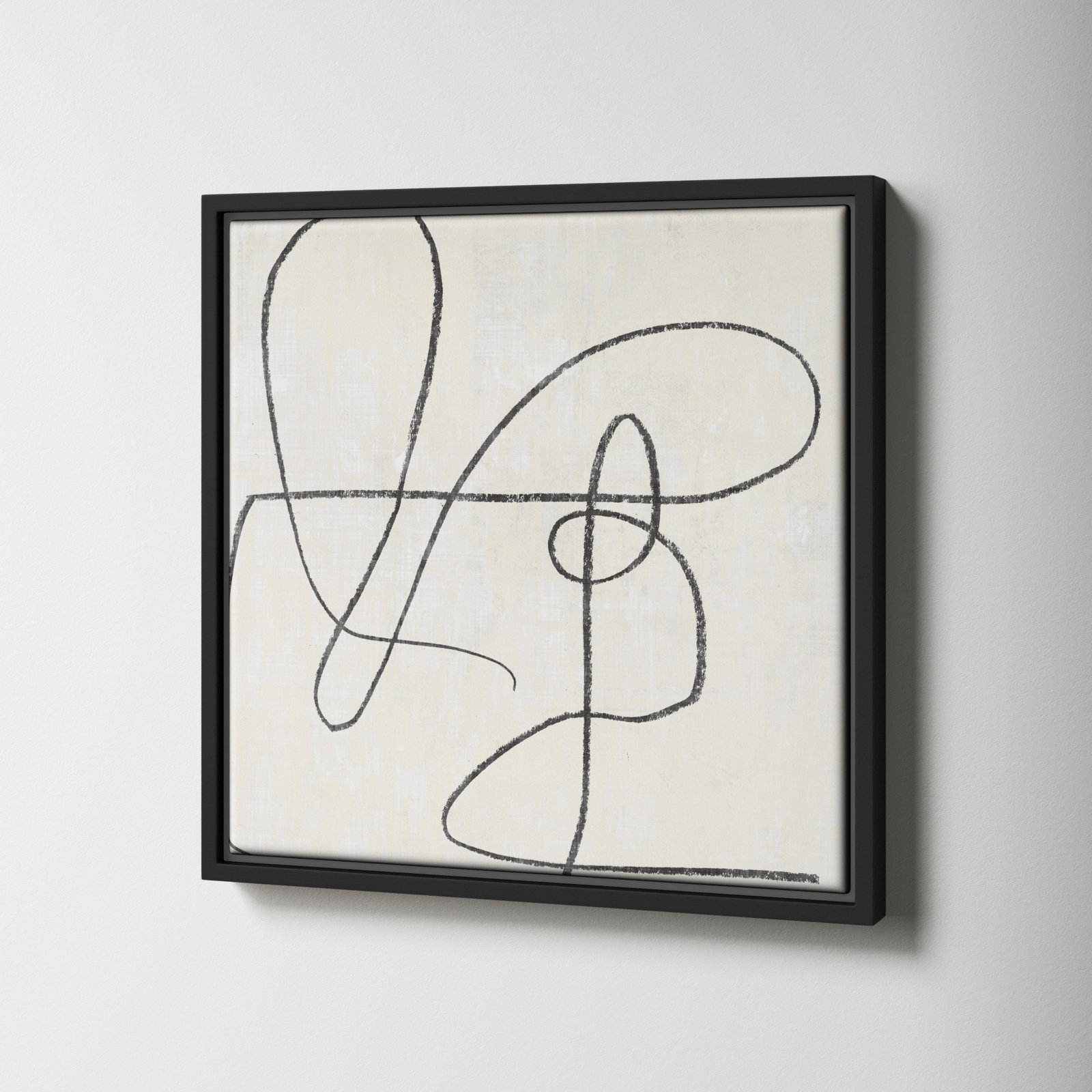 Juxtaposing, 25.5" H x 25.5" W, Black