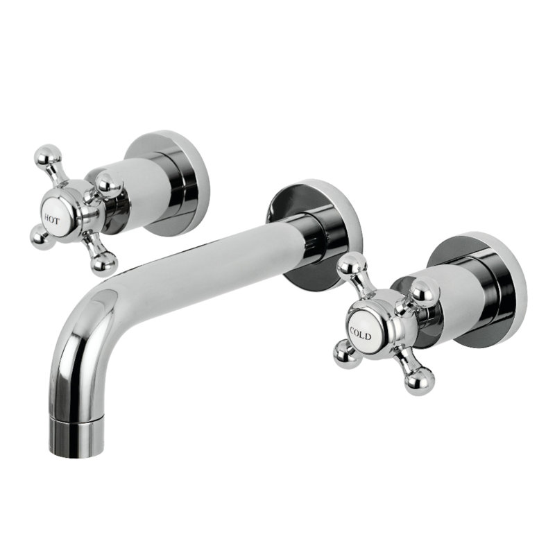 Robinet de salle de bain mural Metropolitan, Chrome poli