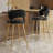 Kristyn Upholstered Counter Stool with Metal Frame-1947774185