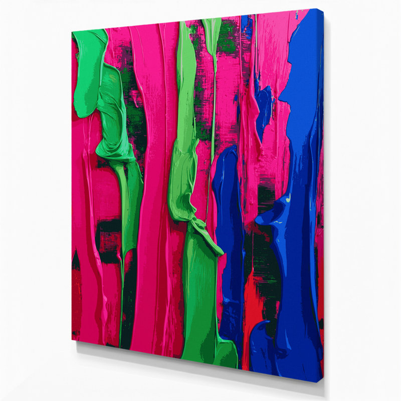 Art abstrait sur toile abstrait 55, H 24 po x l 20 po