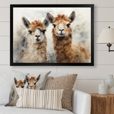 Alpagas Graceful Alpacas I - reproduction sur toile