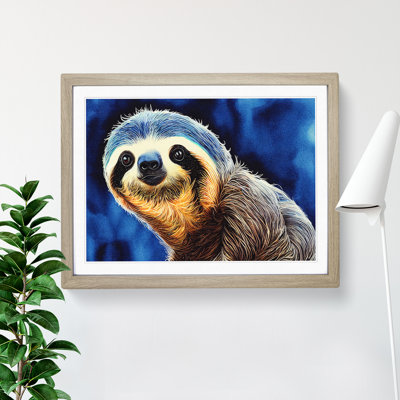 Watercolour Sloth Vol.1 1 Piece Single Picture Frame Wall Art