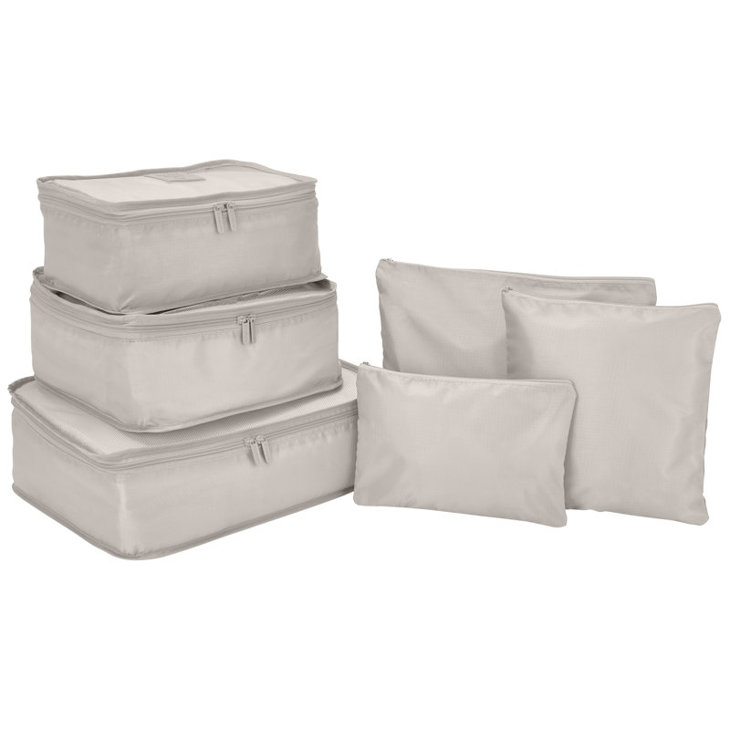 Gforce  6 Piece Deluxe Traveling Set In Stone, White