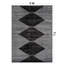 Tapis noir à rayures géométriques ivoire-1160973075