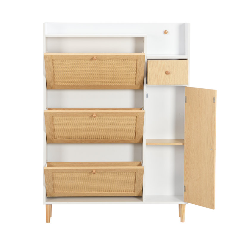 9 Pair Shoe Storage, White
