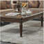 Table basse espresso avec pieds tournés