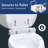 Rise 4.5" Raised Toilet Seat with Handles, Secure Riser for Seniors, Fits Round and Elongated