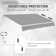 Dakota Fields 295cm W x 200cm D Gray Cover Retractable Patio Awning