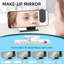 Réveil à projection, miroir numérique à DEL avec port de charge USB, double alarme, luminosité automatique et réglable à 4 niveaux, sommeil pour la chambre à coucher