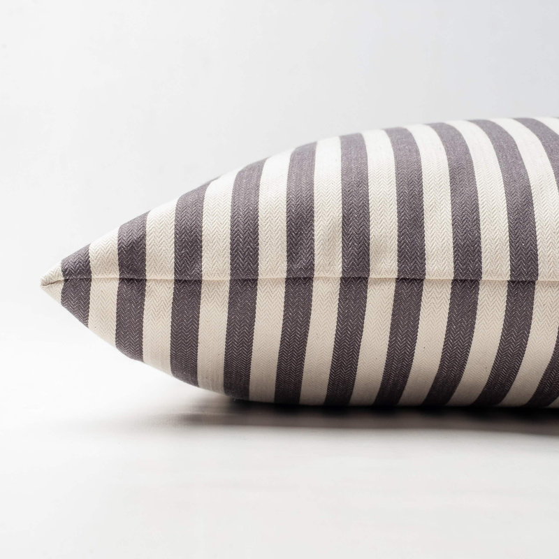 Striped Cushion, 43x43cm, Feather filled