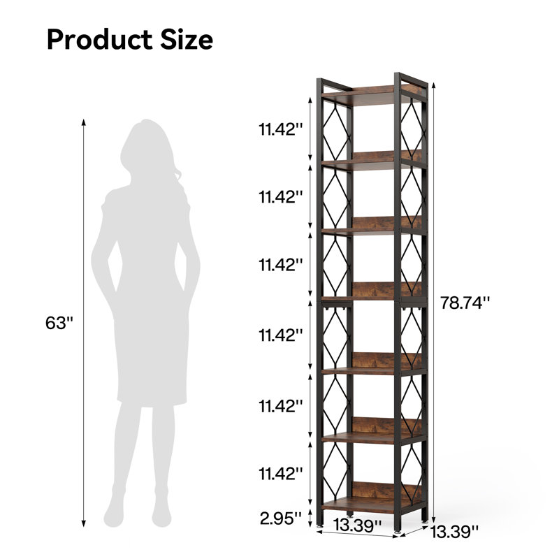 Etagere Shelves, Rustic Brown
