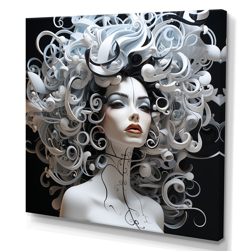 Art sur toile noir et blanc, H 30 po x l 30 po x P 1,5 po, Toile tendue