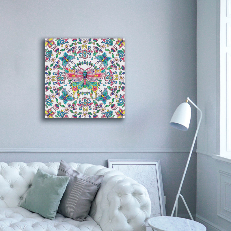 «Winged Things 1» par Hello Angel, art mural sur toile, H 37 po x l 37 po x P 1,5 po