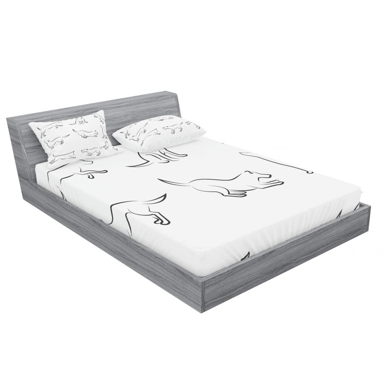 Microfiber Sheet Set, Queen Sheet Set with Fitted Sheet