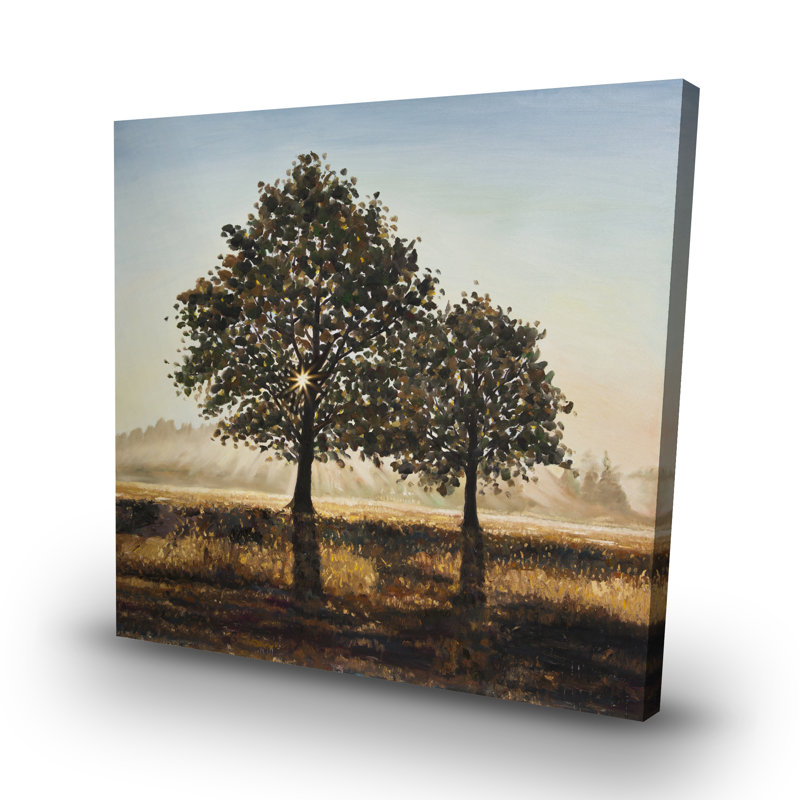 Trees in the countryside - 32"x32" art on canvas