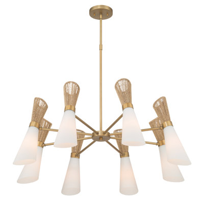 Lustre 8 lumières 36 po Vantrel